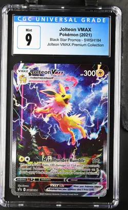 Jolteon Vmax SWSH184 Premium Collection Black Star Promos Pokemon CGC 9 Mint - Image 1