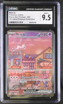 Mew EX 053 151 Ultra-premium Collection Black Star Promos Pokemon CGC 9.5 Mint+ - Image 1