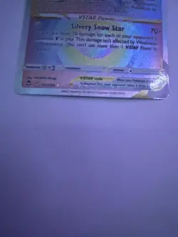 Pokemon Alolan Vulpix VSTAR Secret Rare Holo 197/195 Silver Tempest 240 HP - Image 5