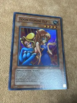 🔥 Yugioh Toon Gemini Elf DL6-EN001 Limited Edition Super Rare NEAR MINT (NM) - Image 2