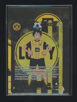 One Piece x BVB Borussia Dortmund Promo Card Monkey D Luffy ST13-003 Sealed - Image 1