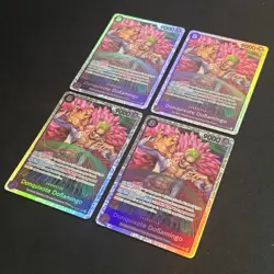 4x Donquixote Doflamingo OP10-071 - One Piece TCG English - SR Foil Playset NM - Image 2