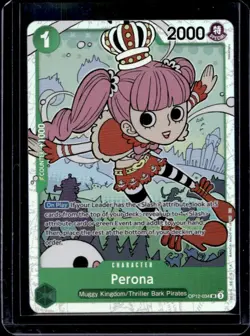 2025 One Piece Legacy of the Master Perona Super Rare #OP12-034 - Image 1