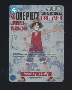 One Piece Promo College Basketball US Voyage #P-055 Monkey D. Luffy #1 - Image 1