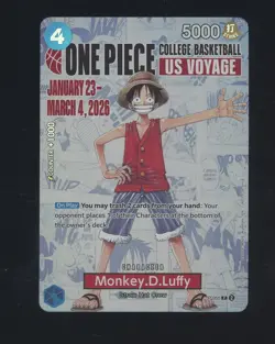 One Piece Promo College Basketball US Voyage #P-055 Monkey D. Luffy #4 - Image 1