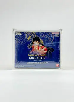 One Piece OP1 Blue Bottom Sealed Booster Box Acrylic Display Case - Image 3