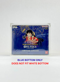 One Piece OP1 Blue Bottom Sealed Booster Box Acrylic Display Case - Image 5