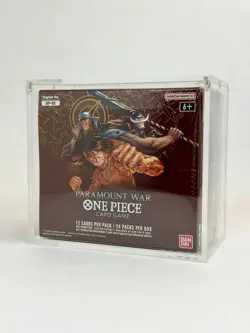 One Piece OP2 Booster Box Acrylic Display Case | Collector Protection - Image 1