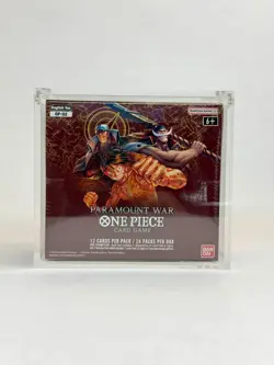 One Piece OP02 Paramount War Booster Box Acrylic Case | UV Magnetic - Image 1