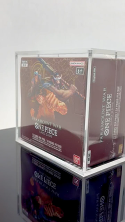 One Piece OP02 Paramount War Booster Box Acrylic Case | UV Magnetic - Image 2