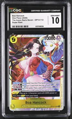 One Piece TCG Boa Hancock SR OP14-112 English SR CGC 10 GEM MINT - Image 1