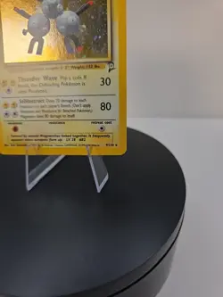 1999 Vintage Pokemon TCG Magneton Base Set 2 Holo Rare Card 9/102 NM Condition - Image 3