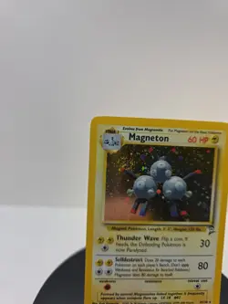 1999 Vintage Pokemon TCG Magneton Base Set 2 Holo Rare Card 9/102 NM Condition - Image 5