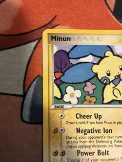MINUN POP Series 3 Set POKEMON Holo Foil 2006 Trading Card 4/17 TCG MP - Image 2