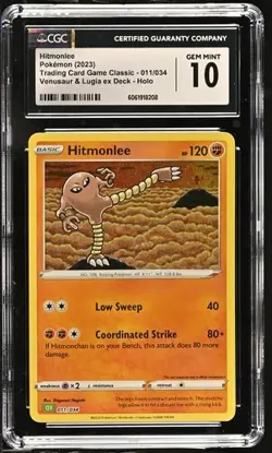 Pokemon Hitmonlee 2023 Trading Card Game Classic 011/034 Holo CGC 10 - Image 1