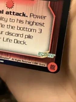 Pikkon's Leg Catch Dragon Ball Z CCG Score IR31 Irwin Promo Card Score LP - Image 3