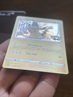 Pokemon GO TCG Pikachu with Gift Promo SWSH234 Pokemon Card Black Star - Image 5