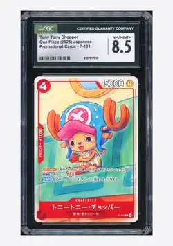 One Piece CGC 8.5 Tony Tony Chopper Promo 2025 P-101 Promotional Cards Japanese - Image 1