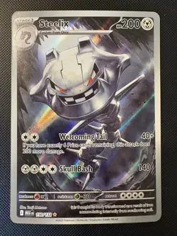 2025 Pokemon Mega Evolution Steelix 150/132 ILLUSTRATION RARE HOLO Card! - Image 1