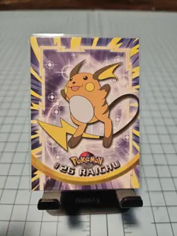 Pokemon Card - Raichu #26 - Topps Series 1 - Blue Logo - Image 1