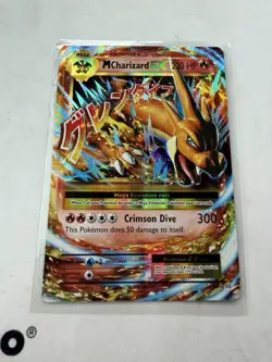 Pokemon MCharizardEX EX 2016 Mega Evolution Holo 101/108 Card English - Image 1