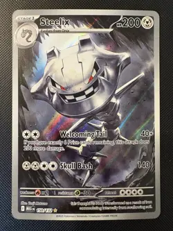 2025 Pokemon Mega Evolution Steelix 150/132 ILLUSTRATION RARE HOLO Card! HOT! - Image 1
