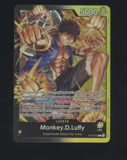 Monkey D Luffy ST13-003 (Leader) The Three Brothers Bond ONE PIECE Card English - Image 1
