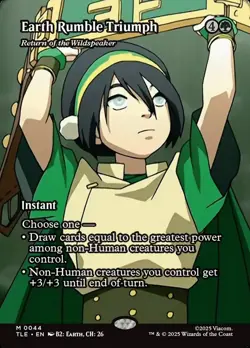 Earth Rumble Triumph - 44 - MTG Avatar: The Last Airbender - Borderless - FOIL - Image 1