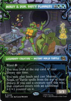 Mikey & Don, Party Planners Showcase - Teenage Mutant Ninja Turtles - 246 NM - Image 1