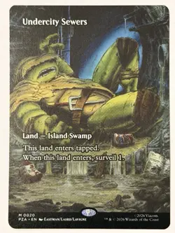 Undercity Sewers (Borderless) 0020 - PZA Teenage Mutant Ninja Turtles - MTG NM/M - Image 1