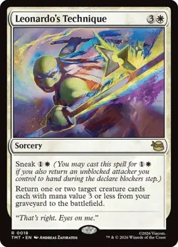 NM Leonardo's Technique, MTG, TMNT, Magic the Gathering, 18 - Image 1