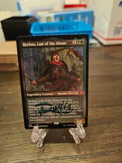 Reyhan, Last of the Abzan (Foil Etched) - Commander Legends (CMR) LP+ Signed - Image 1