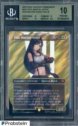 2025 MTG Fic En Char Borderless Surge Foil #0214 Tifa Martial Artist BGS 10 - Image 1