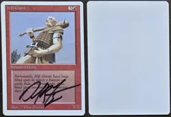 Signed MtG Magic Dan Frazier Artist Proof _ Revised _ HILL GIANT _ VHTF 1/100! - Image 1