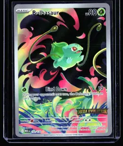 2025 Mega Evolution Bulbasaur #133 Stamped Illustration Rare Pokemon Card - Image 1