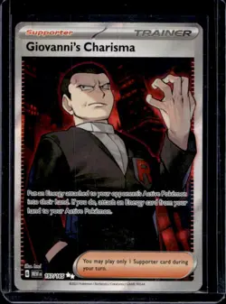 2023 Pokemon SV 151 Giovanni's Charisma #197/165 - Image 1