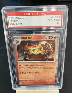 2023 EMBOAR HOLO FOIL #013/086 Pokemon RARE Card GRADED 10 MINT - Image 1