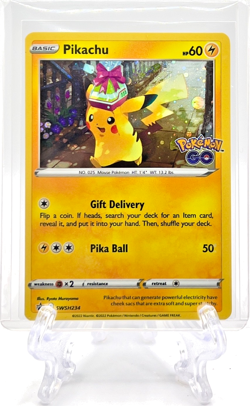 PIKACHU 2022 Pokemon TCG Sword & Shield Promo #SWSH234 COSMIC HOLO PROMO - Image 1