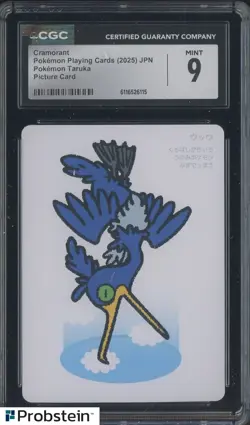 2025 Pokemon Playing Cards JPN Picture Card Taruka Cramorant CGC 9 MINT - Image 1