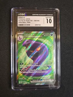Pokemon TCG - Scarlet & Violet 151 (2023) - Arbok ex 185/165 - CGC 10 GEM MINT - Image 1