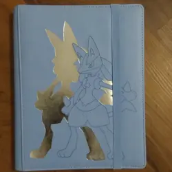 Ultra PRO Pokemon TCG Lucario Blue Binder with 9-Pocket Card Storage Pages - Image 1