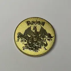 NEW Pokemon Celebi Premium High Quality Rare collectible Metal Gold Coin M/NM - Image 2