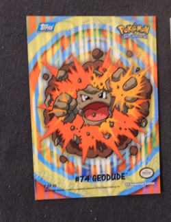Pokemon Cards Topps - #25 PIKACHU, #74 GEODUDE, #61 POLIWHIRL - Image 2