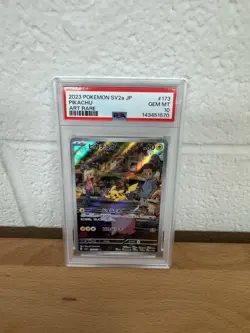 2023 POKEMON JAPANESE SV2A-POKEMON 151 ART RARE #173 PIKACHU PSA 10 - Image 1
