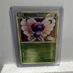 Pokemon Butterfree Heartgold & Soulsilver 16/123 Reverse Holo Rare HP 120 Engli… - Image 1