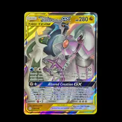 Pokemon Arceus & Dialga & Palkia GX 156/236 Sm-Cosmic Eclipse Holo, Mint! - Image 3