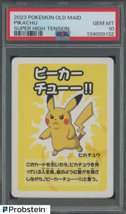 2023 Pokemon Old Maid Super High Tension Pikachu PSA 10 GEM MINT - Image 1