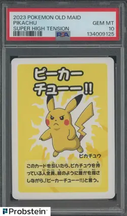 2023 Pokemon Old Maid Super High Tension Pikachu PSA 10 GEM MINT - Image 1
