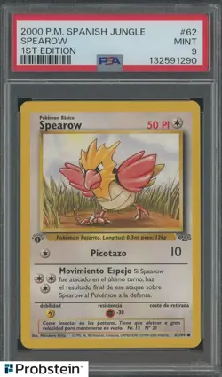 2000 Pokemon Spanish Jungle 1st Edition #62 PSA 9 MINT - Image 1