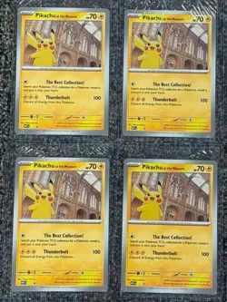 Lot (15) Pokemon National History Museum Pikachu At The Museum Jumbo Sealed 2026 - Image 3